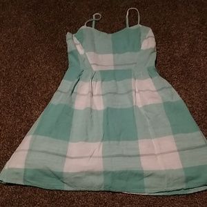 Plaid spaghetti strap dress